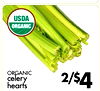 USDA ORGANIC ORGANIC celery 2/$4 hearts