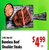 Certified Angus Beef Boneless Beef $4.99 Shoulder Steaks