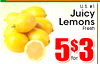 U.S.#1 Juicy Lemons Fresh 5$3