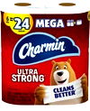 Charmin Bath Tissue 6 ct. MEGA ROLL or Bounty Paper Towels 4 ct. double roll.