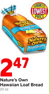 Nature's Own Hawaiian Loaf Bread