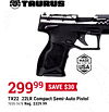 TAURUS TX22.22LR Compact Semi-Auto Pistol