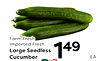 Farm Fresh Imported Fresh Large Seedless Cucumber 149 ??.