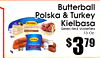 Butterball Polska & Turkey Kielbasa everyday Selected Varieties 13 Oz. -