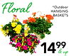 Floral *Outdoor HANGING BASKETS 1499 de up