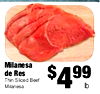 Milanesa de Res Thin Sliced Beef Milanesa lb
