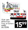 WHITE CLAW - TRULY - 12 pk. cans White Claw, Truly, or Corona HARD 1599 SELTZERS
