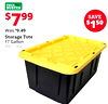 PRICE BUSTER $799 SAVE $150 Was $9.49 Storage Tote 17 Gallon 99071002