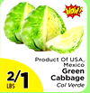 9898
Product Of USA,
Mexico
Green
Cabbage
Col Verde
2/2/11LBS