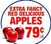EXTRA FANCY RED DELICIOUS APPLES