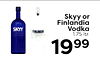 Skyy or Finlandia Vodka SKYY 1.75 Itr. 1999