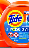 select Tide Pods 42-ct. laundry detergent pacs.