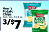 HERRS Herr's Potato CR Chips TA HERRS Asst. Var., 7.5-8 oz. SOUR CREAM