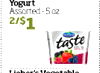 Yogurt Assorted-5oz 2/$1 taste