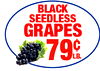 BLACK SEEDLESS GRAPES