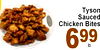 Tyson Sauced Chicken Bites 699 lb.