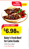 Raley's Fresh Beef for Carne Asada