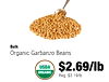 Bulk Organic Garbanzo Beans USDA $2.69/lb ORGANIC Reg. $3.19/lb