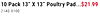 10 Pack 13" X 13" Poultry Pad