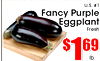 U.S.#1 Fancy Purple Eggplant Fresh 69 lb.