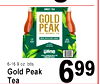 SWEET TEA GOLD PEAK REAL BREWED TEA MADE WITH CANE SUGAR - - - - - - 6-16.9 OZ. btls. Gold Peak Tea 699