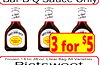 The Sauce The Sauce The Sauce - SHEET BABY - Barbecue Barb 3 for $5 Frozen 14 to 28 oz. Clear Bag All Varieties