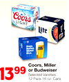 Coors, Miller or Budweiser