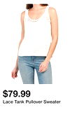 Lace Tank Pullover Sweater