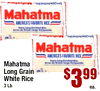 - - - Mahatma AMERICA'S FAVORITE RICE Extra Long Enriched Rice - Mahatma AMERICA'S FAVORITE RICE Extri Long Enriched Rice Mahatma Arros de Grans Lerge Enriquecido Long Grain White Rice 3 Lb. 66Es ea.