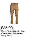 Men's Straight Fit Mid-Rise ATG Outdoor Reinforced Utility Pants