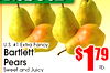 U.S. #1 Extra Fancy Bartlett Pears Sweet and Juicy