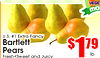 VEGE mo U.S. #1 Extra Fancy Bartlett Pears lb. Fresh Sweet and Juicy
