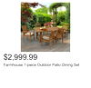 Farmhouse 7-piece Outdoor Patio Dining Set