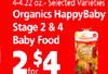 4-4.22 oz.- Selected Varieties Organics HappyBaby Stage 2 & 4 Baby Food 2 for $4