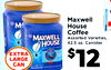 I Maxwell M House Coffee MAXWELL Assorted Varieties, HOUSE 42.5 oz. Canister EXTRA LARGE CAN $12