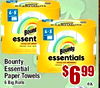 6-8 6-8 Bount essent - - Bounty essentials Bounty - Essential Paper Towels 6 Big Rolls 669s ea.