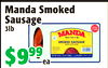 MandaSmoked
MandaSmoked
Sausage
Sausage
3lb3lb
$9$99999
eaea