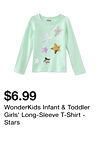 WonderKids Infant & Toddler Girls' Long-Sleeve T-Shirt - Stars
