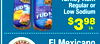 Turkey Ham
Regular or
Low Sodium
Lb.
$398
El Mexicano