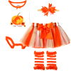 Baby Essentials Size 0-3M Hello Pumpkin 4-Piece Bodysuit, Tutu, Leg Warmers, and Headband Set