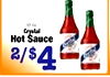 Crystal Hot Sauce 2/$4