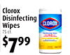 2
Clorox
Disinfecting
Wipes
75 ct.
$799