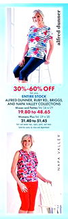 ENTIRE STOCK ALFRED DUNNER, RUBY RD., BRIGGS, AND NAPA VALLEY COLLECTIONS