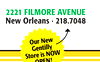 OurNew
Gentilly
StoreisNOW
OPEN!
2221FILMOREAVENUE
NewOrleans·218.7048