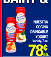 Nuestra Cocini Yogurt NUESTRA Nuestra adidas Cocina COCINA Yogurt DRINKABLE YOGURT Variety, 7 oz.