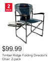 Timber Ridge Folding Director's Chair, 2-pack