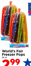 FREEZEI FREEZER- World's Fair Freezer Pops 24 ct. 999