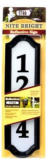 Rectangular Reflective Address Plaque