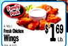 Family Pack All Natural Fresh Chicken $ 1 69 Lb. Wings Alas debollo