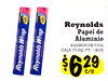 Reynolds Papel de Aluminio P I i ALUMINUM FOIL CAJA 76 SO. FT./BOX Reynolds Wrap Reynolds Wrap